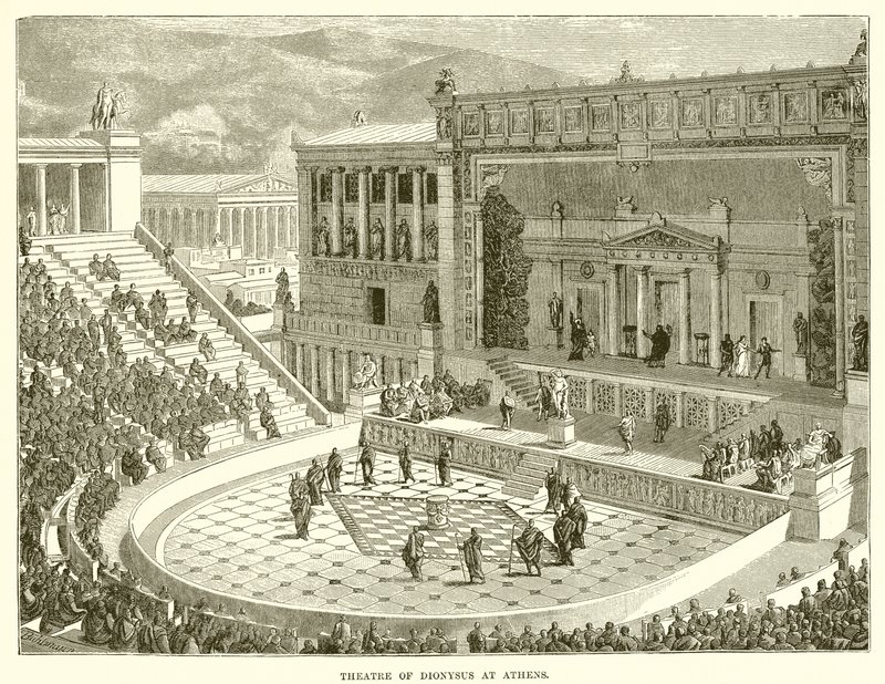 Teatro di Dioniso ad Atene da English School