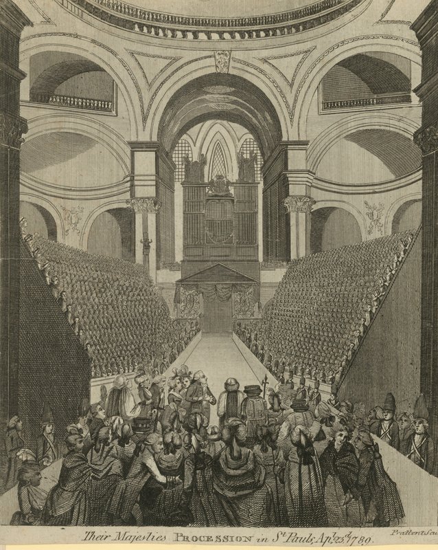 Il corteo delle loro maestà nella Cattedrale di San Paolo da English School