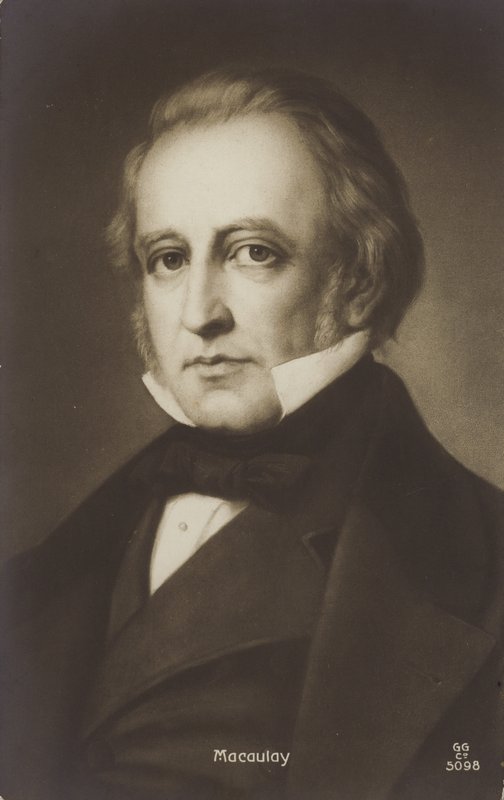Thomas Babington Macaulay (1800-1859), politico e storico inglese (litografia) da English School