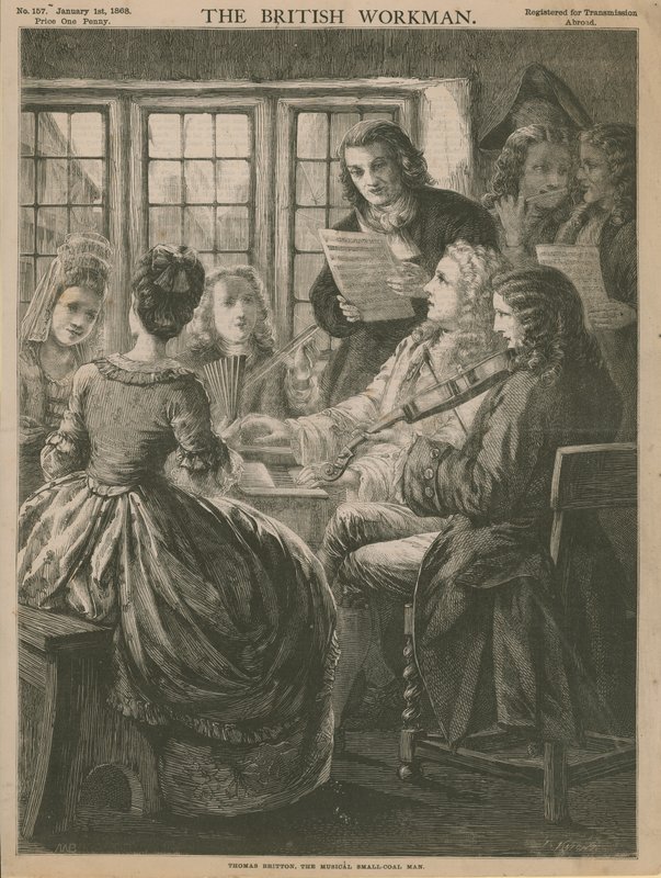 Thomas Britton, il piccolo uomo del carbone musicale da English School
