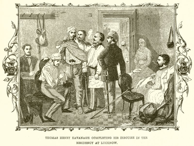 Thomas Henry Kavanagh completa il suo travestimento nella Residenza a Lucknow da English School