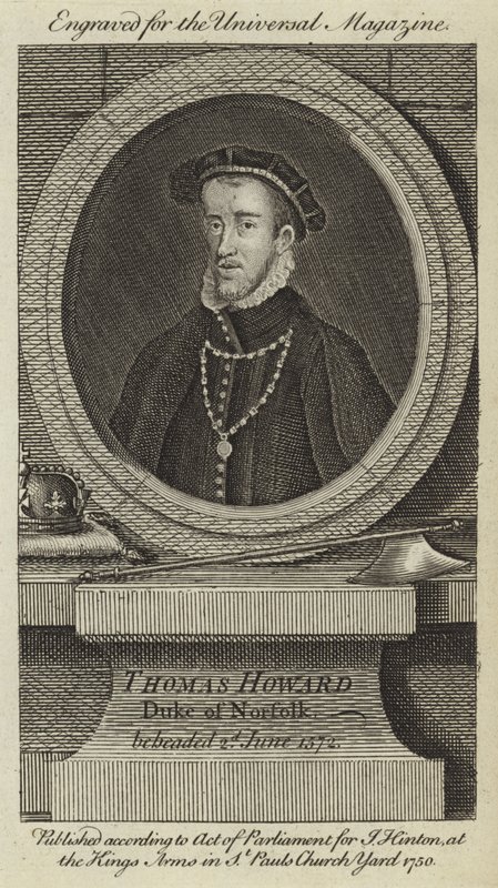 Thomas Howard, Duca di Norfolk, decapitato il 2 giugno 1572 da English School