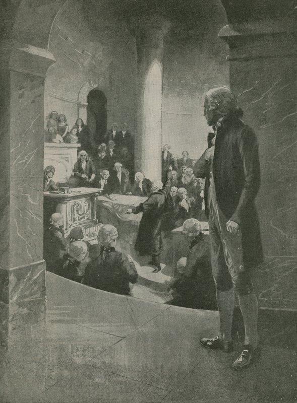 Thomas Jefferson ascolta il discorso del tradimento da English School