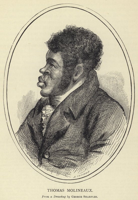 Thomas Molineaux, da un disegno di George Sharples da English School