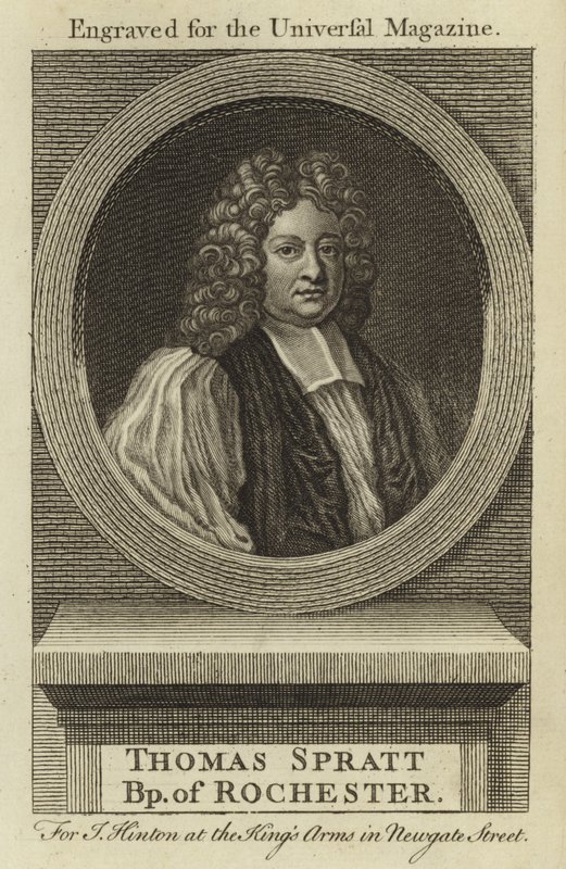 Thomas Spratt, Vescovo di Rochester da English School