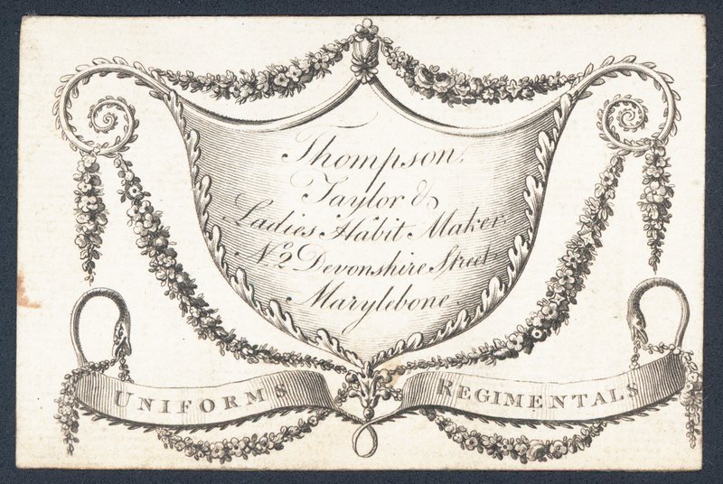 Thompson, sarto e creatore di abiti per signore da English School