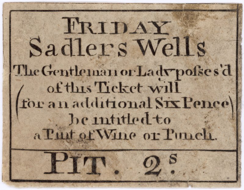 Biglietto per il venerdì Sadlers Wells da English School