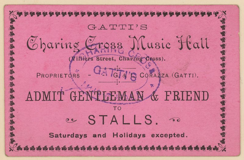 Biglietto per Gattis Charing Cross Music Hall da English School