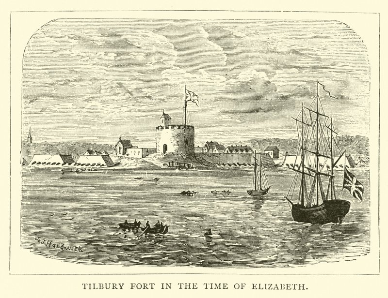 Forte di Tilbury al tempo di Elisabetta da English School