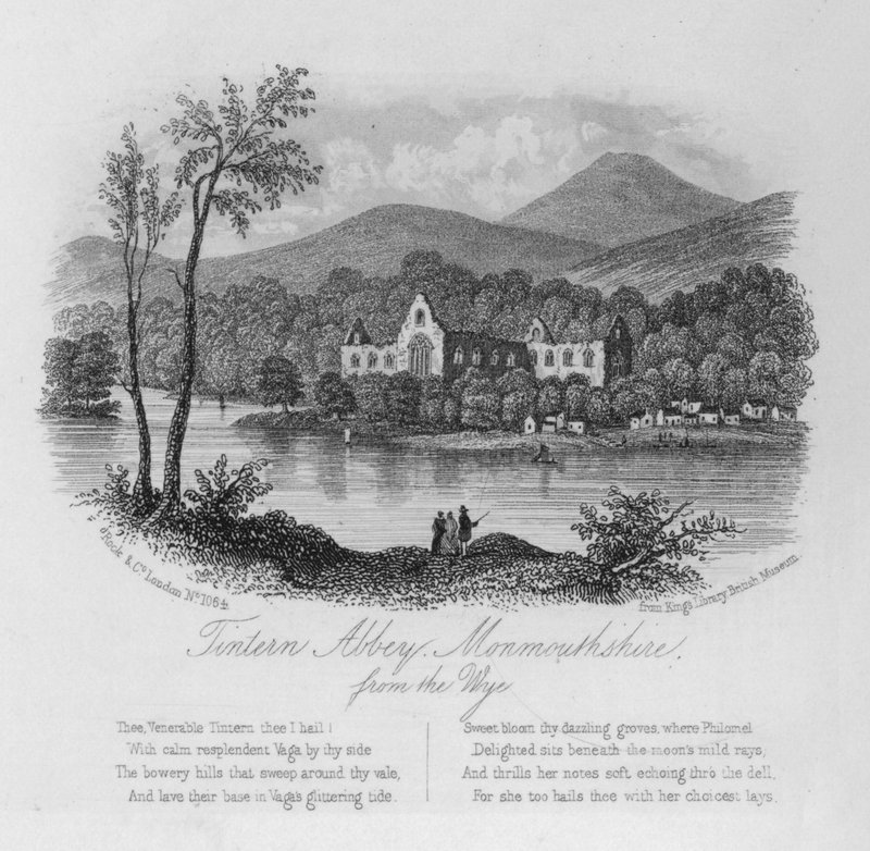 Abbazia di Tintern, Monmouthshire, dal Wye da English School