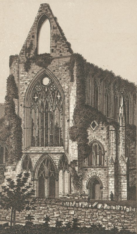 Abbazia di Tintern, facciata ovest da English School