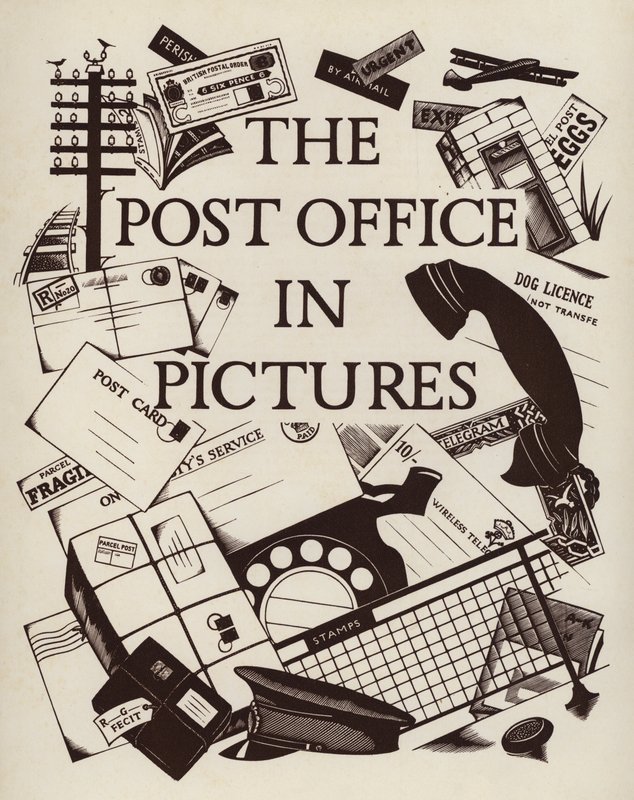 Illustrazione della pagina del titolo per The Post Office in Pictures da English School