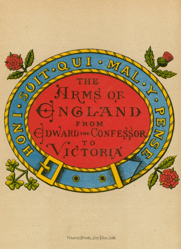 Pagina del titolo per le armi nazionali da English School