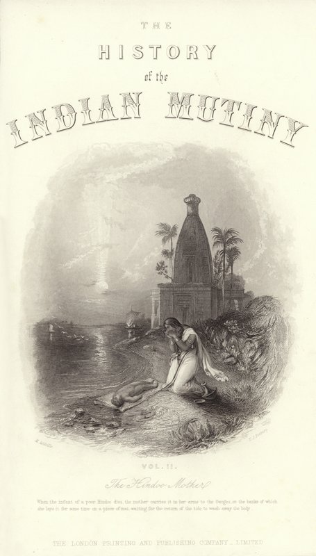 Pagina del titolo da La Storia della Rivolta Indiana da English School