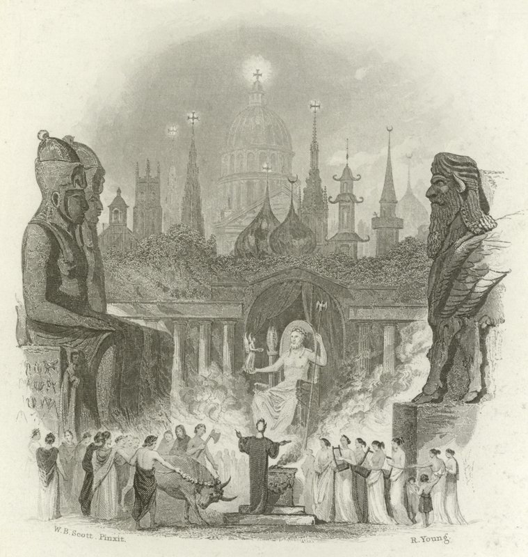 Pagina del titolo di Le Fedi del Mondo di James Gardner da English School