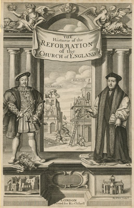 Pagina del titolo di La Storia della Riforma della Chiesa d