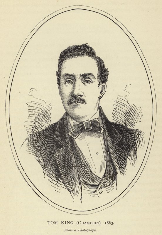 Tom King, campione, 1863, da una fotografia da English School