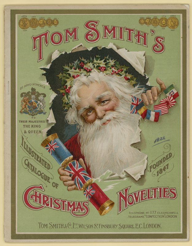 Tom Smith & Co Ltd, Novità di Natale, Crackers di Natale, Copertina del dépliant da English School