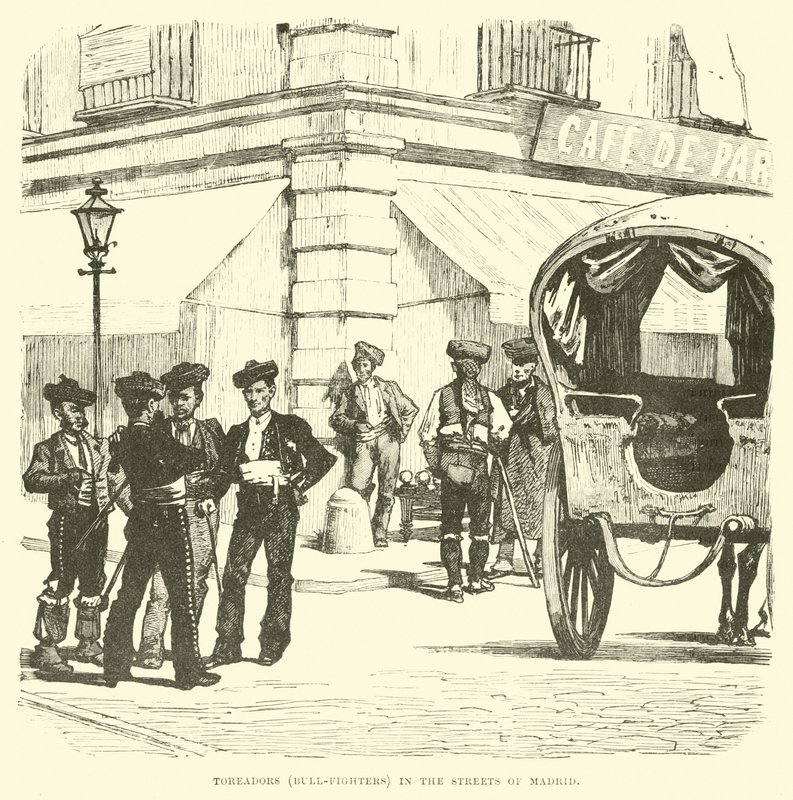 Toreador (toreri) nelle strade di Madrid da English School