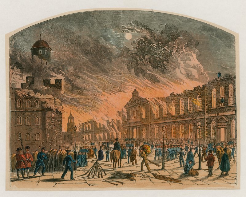 Incendio della Torre di Londra, 1841 da English School