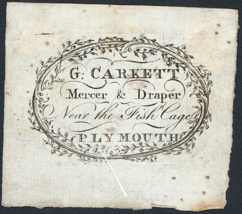 Biglietto commerciale, G Carkett da English School