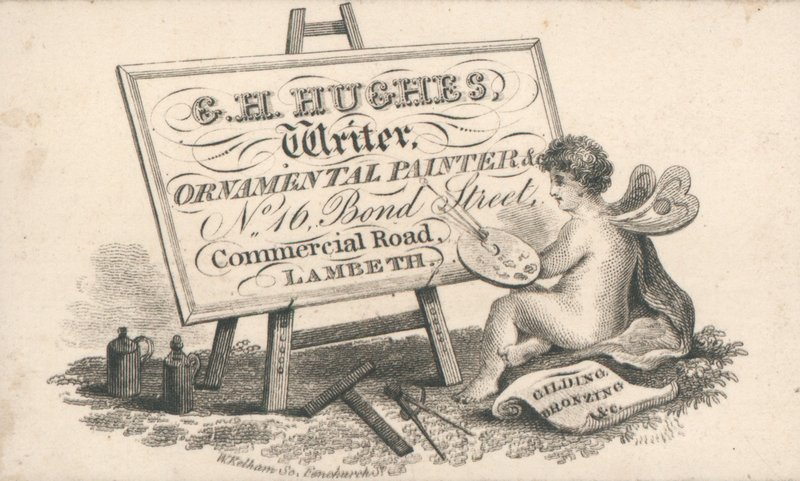 Biglietto da visita, G H Hughes da English School