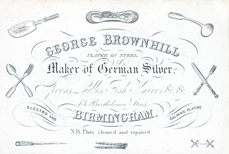 Cartolina commerciale, George Brownhill da English School
