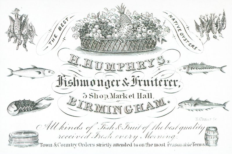 Biglietto commerciale, H Humphreys da English School