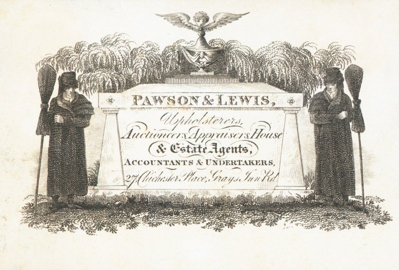 Biglietto commerciale, Pawson & Lewis da English School