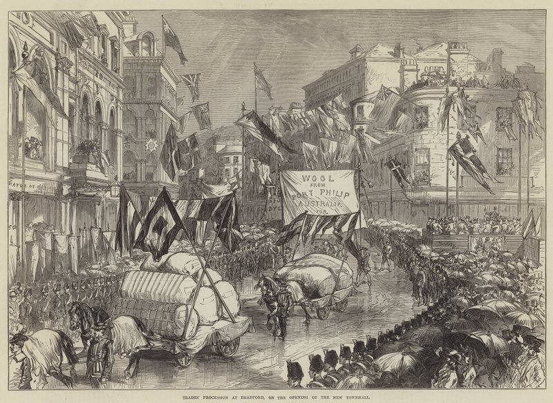 Processione dei mestieri a Bradford, per l