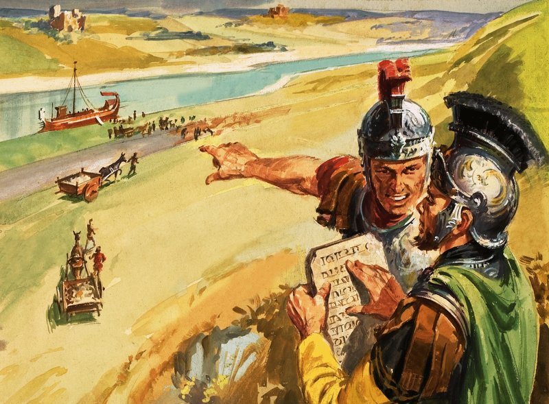 La strada di Traiano costruita lungo il Danubio da English School