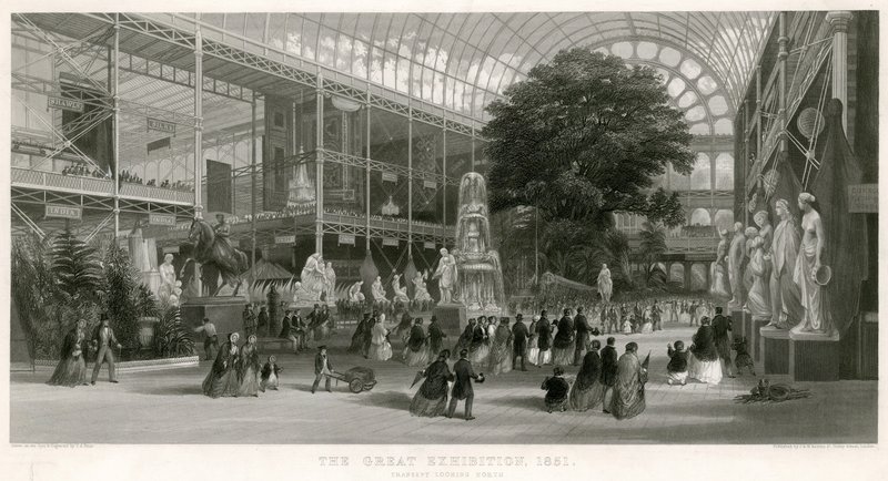 Transetto Guardando a Nord, Grande Esposizione, 1851 da English School