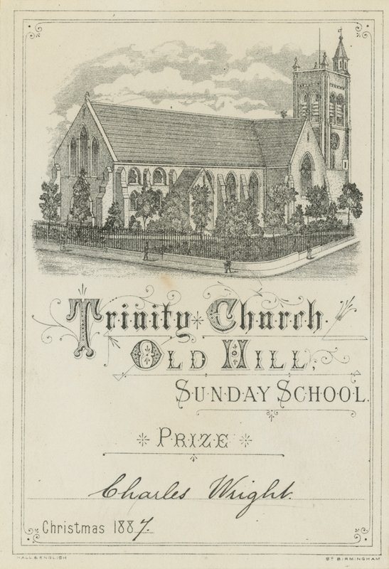 Premio della Scuola Domenicale della Chiesa della Trinità di Old Hill da English School
