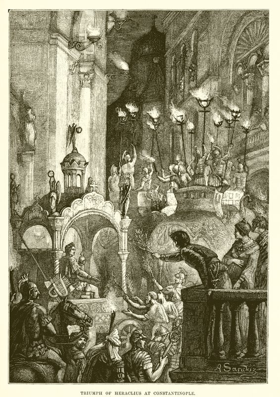 Trionfo di Eraclio a Costantinopoli da English School