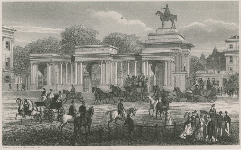 Arco di Trionfo, Hyde Park Corner, Londra da English School
