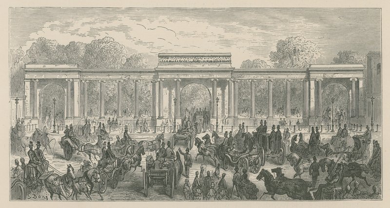 Arco di Trionfo, Hyde Park Corner, Londra da English School