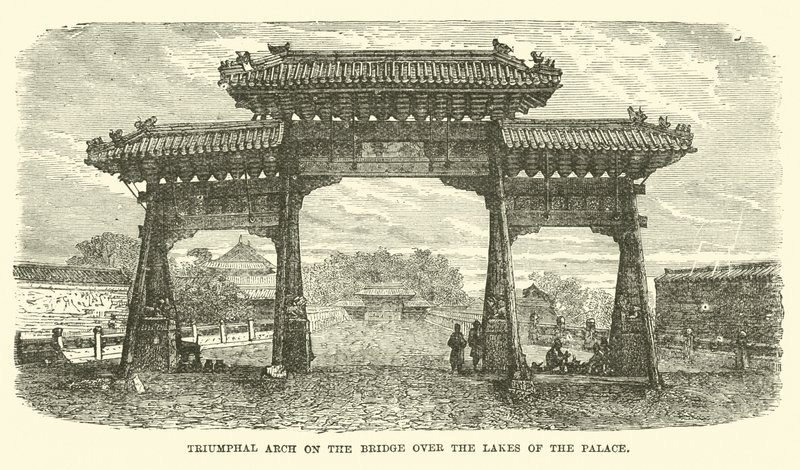 Arco Trionfale sul ponte dei Laghi del Palazzo da English School