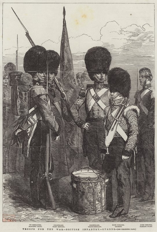 Truppe per la Guerra, Fanteria Britannica, Guardie da English School
