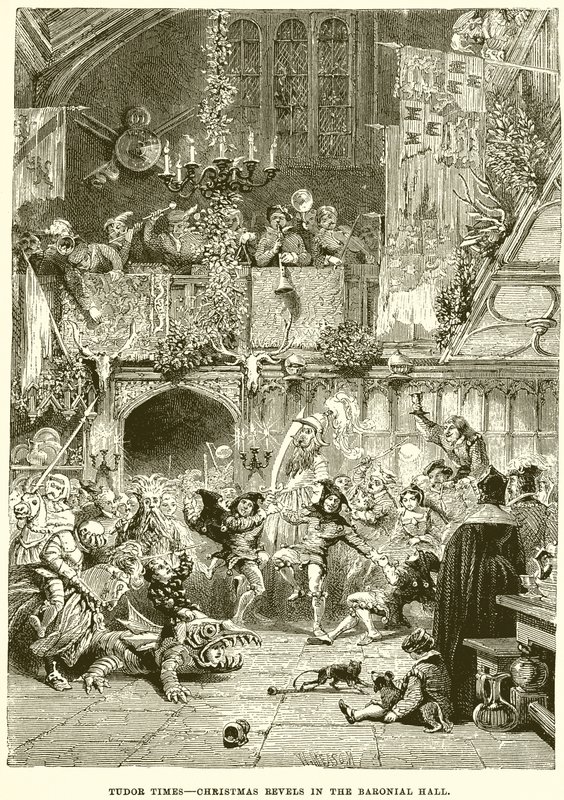 Tempi Tudor - Festeggiamenti di Natale nella Sala Baronale da English School