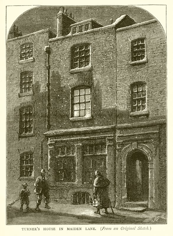 La casa di Turner in Maiden Lane da English School