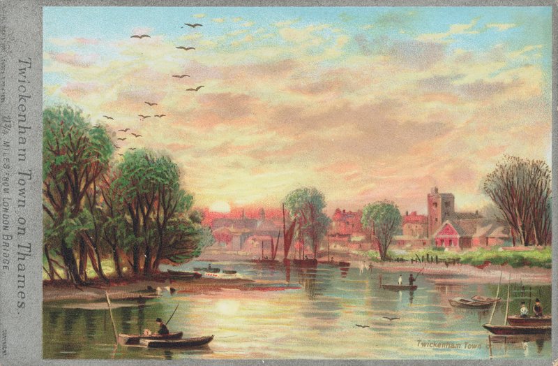Città di Twickenham sul fiume Tamigi da English School