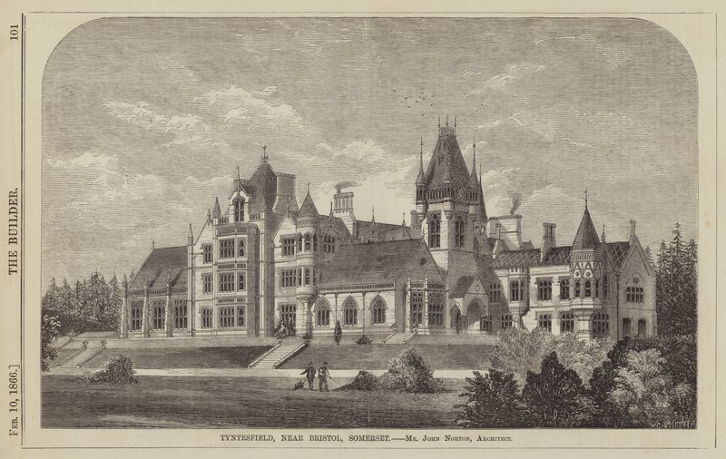 Tyntesfield, vicino a Bristol, Somerset, Architetto Mr John Norton da English School