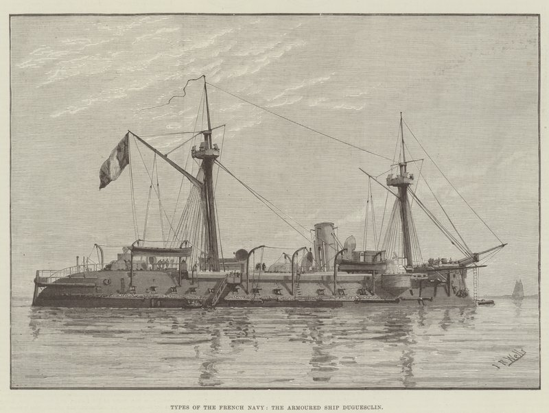 Tipi della Marina Francese, la Nave Corazzata Duguesclin da English School