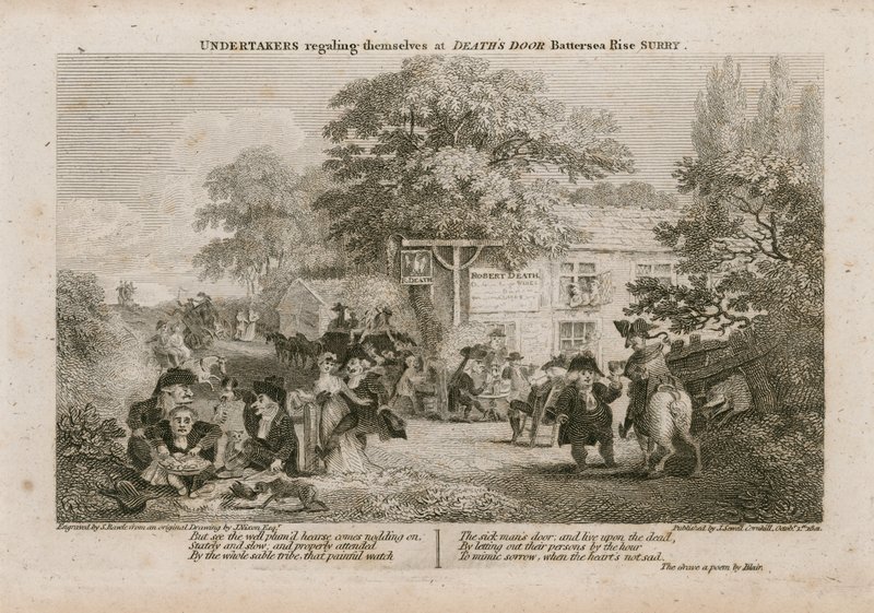 Impresari che si ristorano alla Porta della Morte, Battersea Rise, Surrey da English School