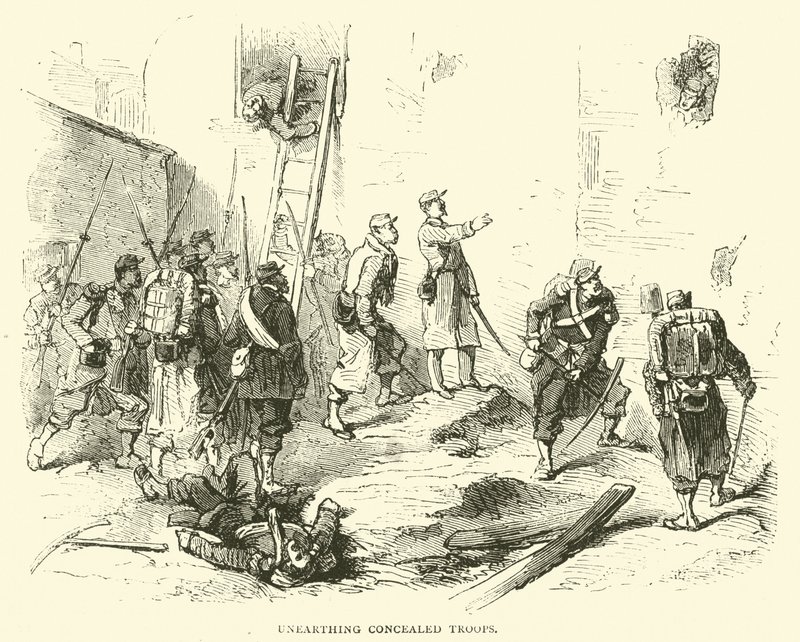 Scoprendo truppe nascoste, gennaio 1871 da English School