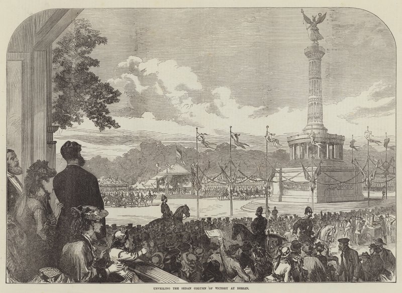 Inaugurazione della Colonna della Vittoria di Sedan a Berlino da English School