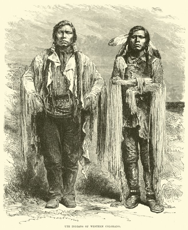 Indiani Ute del Colorado occidentale da English School