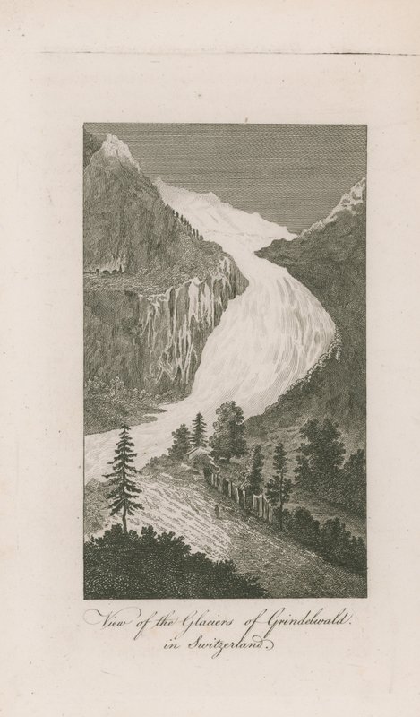 Veduta dei ghiacciai di Grindelwald da English School