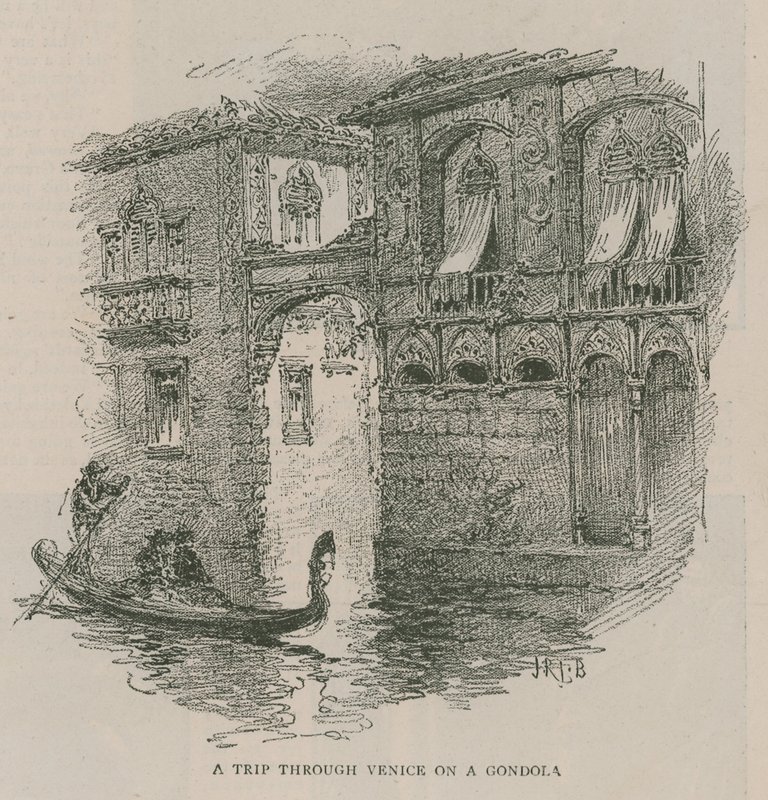 Venezia a Londra: Schizzi a Olympia - Un viaggio attraverso Venezia in gondola da English School