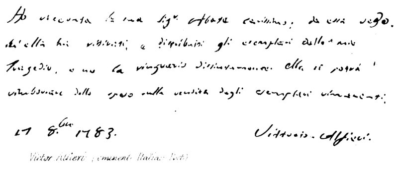 Vittorio Alfieri (eminente poeta italiano) da English School